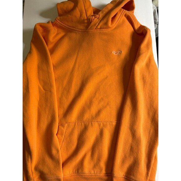 Sweaters - Y2K Hollister Pullover Hoodie Sweatshirt Size XS, Orange (C)